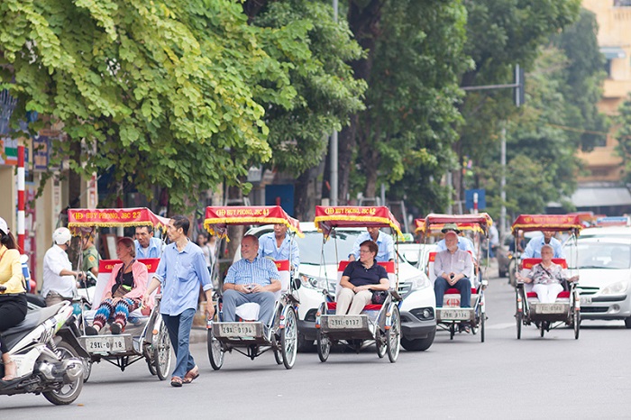 Cyclo around Hanoi